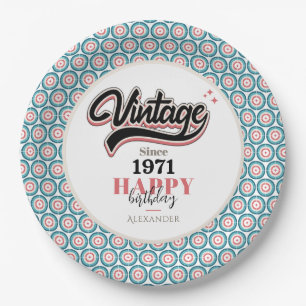 Plato De Papel Vintage desde 1971