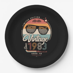 Plato De Papel Vintage desde 1983