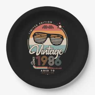 Plato De Papel Vintage desde 1986