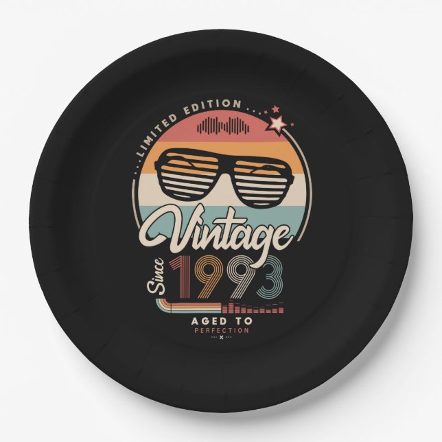 Plato De Papel Vintage desde 1993 (Anverso)