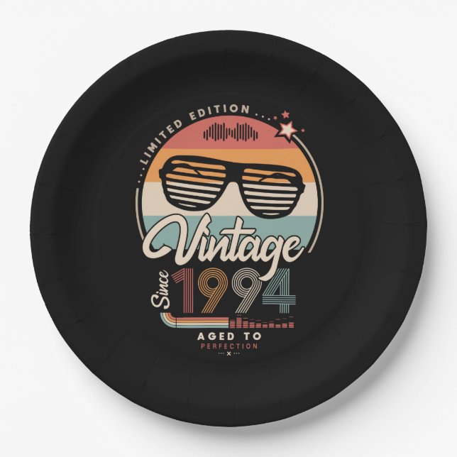 Plato De Papel Vintage desde 1994 (Anverso)