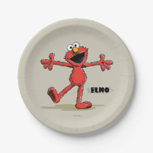 Plato De Papel Vintage Elmo