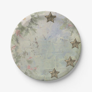Plato De Papel Vintage estrella