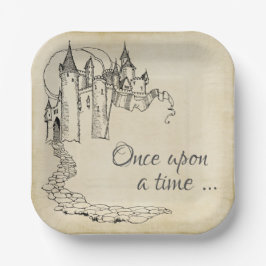 Plato De Papel Vintage Fairy Tale Princess Napkins