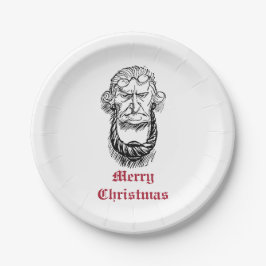 Plato De Papel Vintage Jacob Marley Dickens A Christmas Carol
