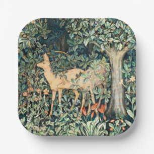 Plato De Papel Vintage John Dearle "Greenery"- Flor de árbol y ci