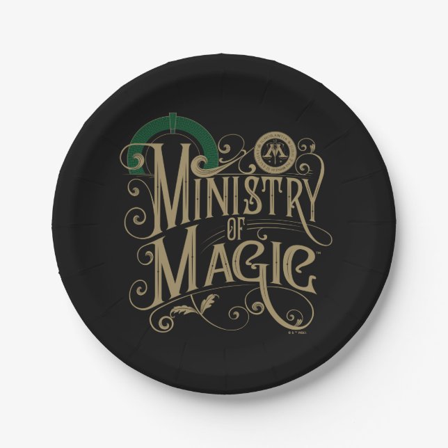 Plato De Papel Vintage MINISTRY OF MAGIC™ Graphic (Anverso)