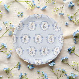 Plato De Papel Vintage Peter Rabbit Boy Baby Shower
