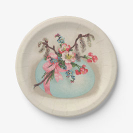 Plato De Papel Vintage plancha de papel de huevo de Pascua victor