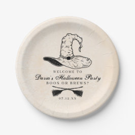 Plato De Papel Vintage Witch