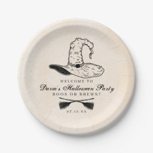 Plato De Papel Vintage Witch