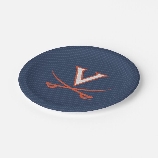 Plato De Papel Virginia Cavaliers Carbon Fiber (Angular)