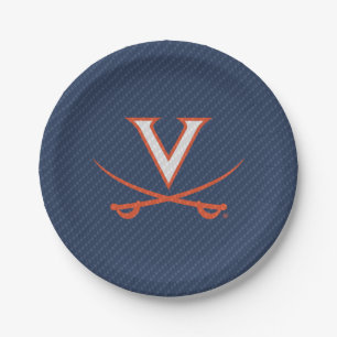 Plato De Papel Virginia Cavaliers de fibra de carbono