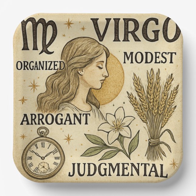 Plato De Papel Virgo (Anverso)