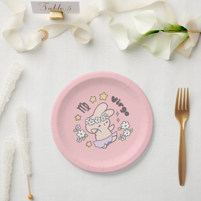 Plato De Papel Virgo Loppi Tokki Bunny Zodiac Series (Boda)