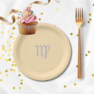 Plato De Papel Virgo Zodiac - Color de la piel