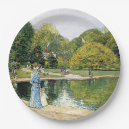 Plato De Papel Vista histórica de Central Park (Nueva York)