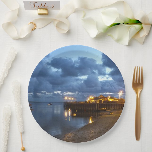 PLATO DE PAPEL VISTAS DE GALES (Boda)
