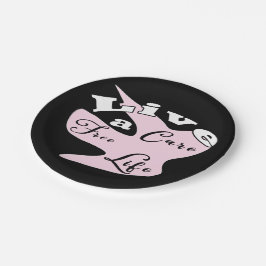 Plato De Papel Vivir una vida sin preocupaciones