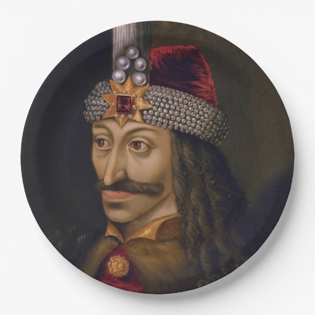 Plato De Papel Vlad Tepes: Impaler, Dracula Príncipe Voivode (Anverso)