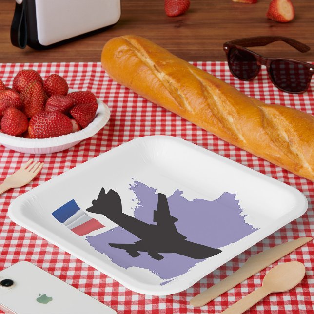 Plato De Papel Volar a Francia (Subido por el creador)