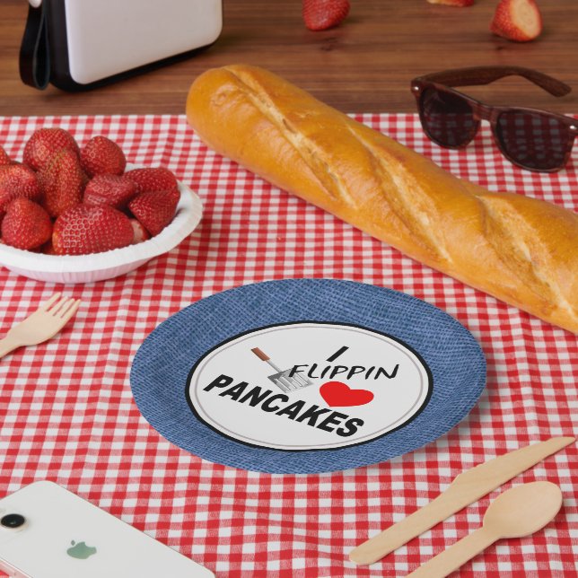 PLATO DE PAPEL VOLAR PANCAQUES DE AMOR (Picnic)