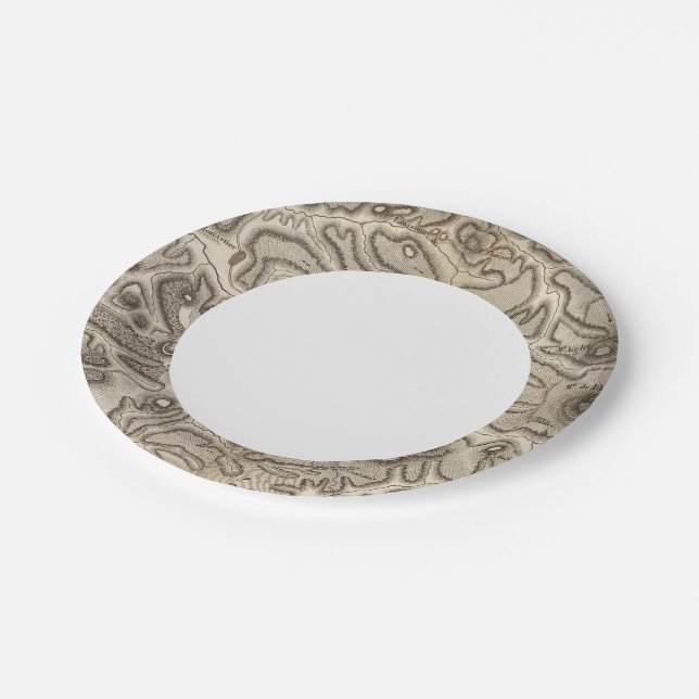 Plato De Papel Volcanes Alta Loira (Angular)