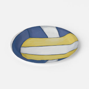 Plato De Papel Voleibol