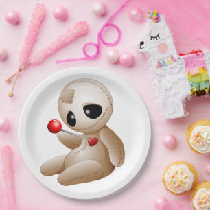 Plato De Papel Voodoo Doll Personalizado enamorado