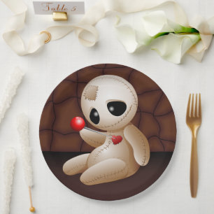 Plato De Papel Voodoo Doll Personalizado enamorado