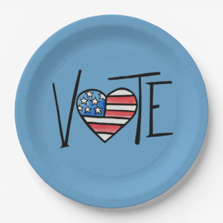 PLATO DE PAPEL VOTACIÓN