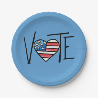 PLATO DE PAPEL VOTACIÓN