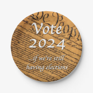 Plato De Papel Votar 2024 si seguimos teniendo elecciones