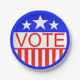 Plato De Papel Votar en Estados Unidos
