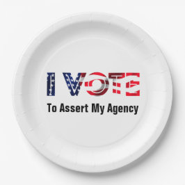 Plato De Papel Voto Para Afirmar Mi Agencia 2026