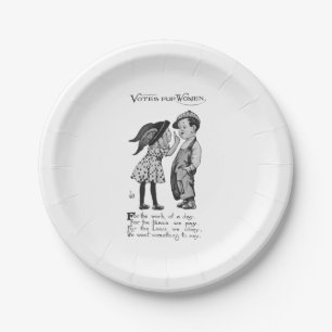 Plato De Papel Votos para las mujeres