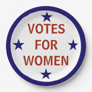 Plato De Papel Votos para mujeres sufren vara histórica