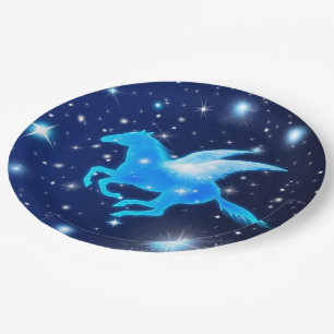 Plato De Papel Vuelo Pegaso
