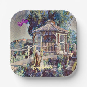 Plato De Papel Wa-Wo Wave NFT Colección FLYING GAZEBO 12