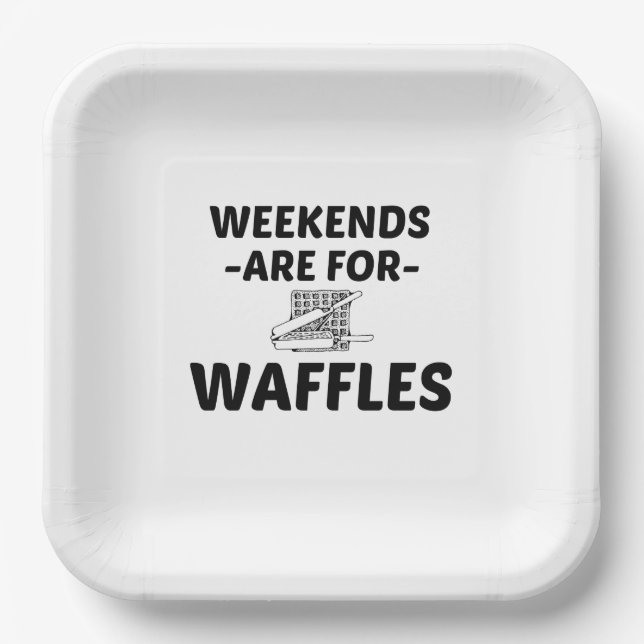PLATO DE PAPEL WAFFLE WEEKEND (Anverso)
