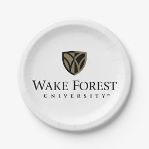 Plato De Papel Wake Forest University Wordmark