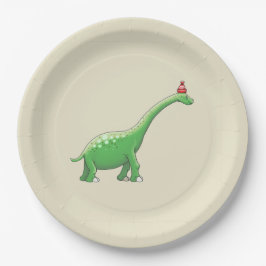 Plato De Papel Walter el dinosaurio