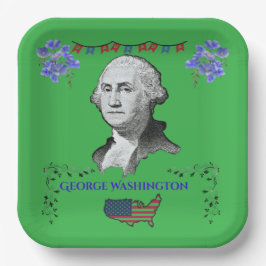 Plato De Papel Washington's Contribution kelly green 