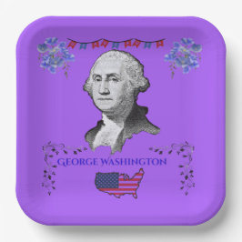 Plato De Papel Washington's Contribution purple