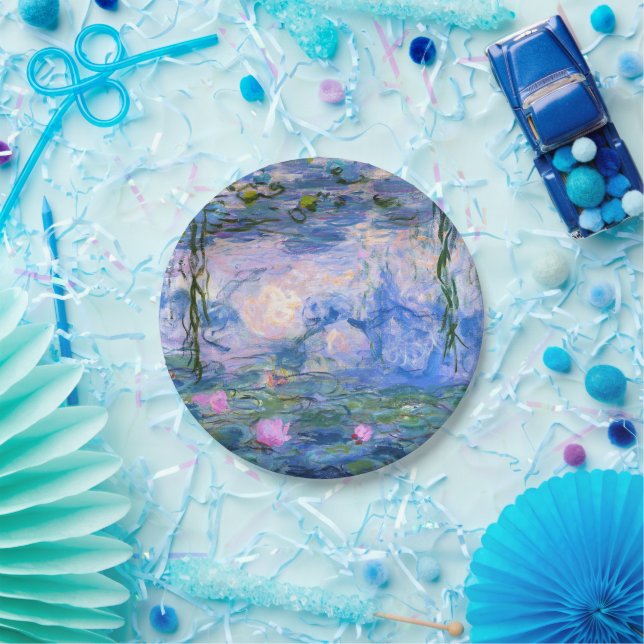 Plato De Papel Water Lilies (Fiesta)