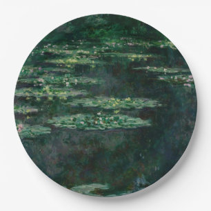 Plato De Papel Water Lilies (por Claude Monet)