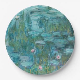 Plato De Papel Water Lilies (por Claude Monet, 1915)