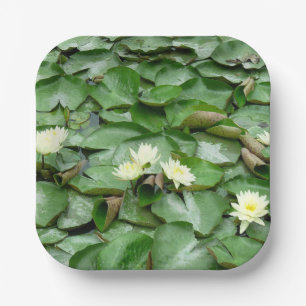 Plato De Papel Water Lillies