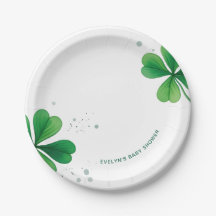 Watercolor Irish St. Patrick's Day Baby Shower