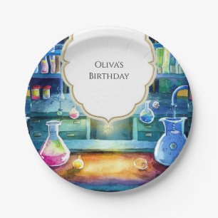 Plato De Papel Watercolor Science Magic Scientiday